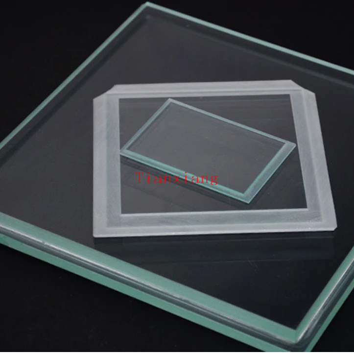 Custom tempered glass with steps for underground light cover recessed buried light cover landscape lighting glass cover