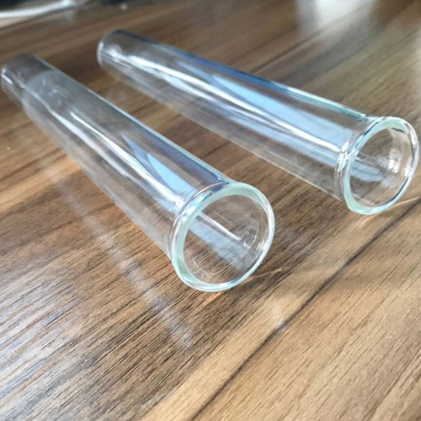 Firleproof heat resistant high temperature resistant large diameter glass tube for round